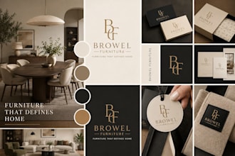 design business logo, brand identity and branding kit