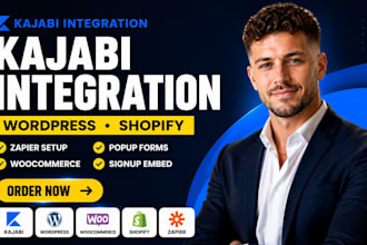 integrate kajabi wordpress woocommerce zapier make shopify plugin pop form sigup