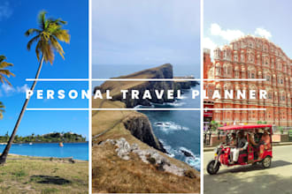 create a custom travel itinerary, anywhere in the world