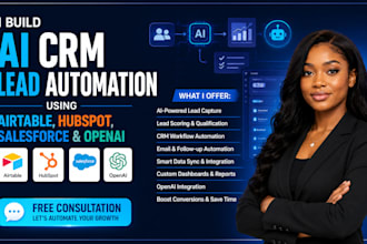 build ai CRM lead automation using airtable hubspot salesforce and openai