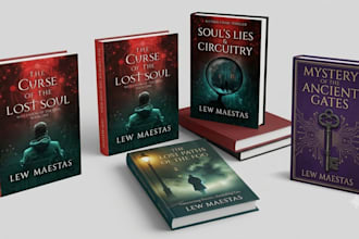 design psychological thriller book cover for crime fiction, mystery, romance KDP