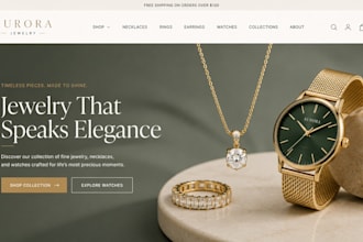 design squarespace jewelry website necklace website watch ecommerce website