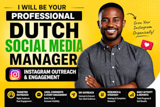be your professional dutch social media manager instagram outreach engagement