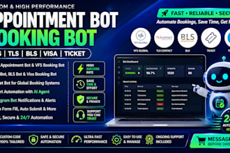 code booking appointment bot,booking bot,vfs booking bot,bls appointment