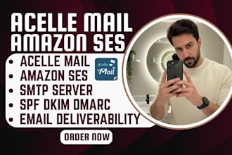 acelle mail setup amazon ses web API spf dkim dmarc email marketing server
