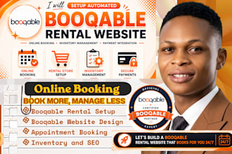 booqable website setup, online booking website, booqable rental website design