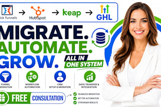 migrate clickfunnels hubspot keap to gohighlevel funnel workflow automation CRM