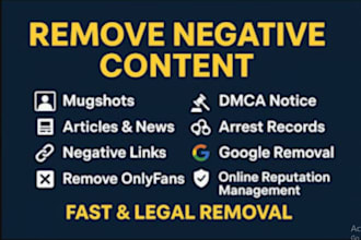 bad google results remove mugshots delete negative articles busted news links