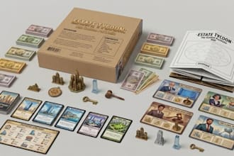 custom board game design, card game design, tabletop card deck game design