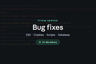 fix your fivem server crash or script error