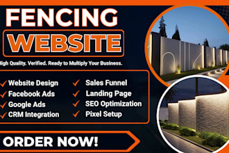 design fencing website tiles flooring website fencing landing page construction