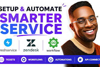 setup freshservice zendesk workflows tickets automations approve api connect