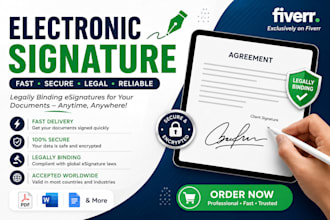 create electronic signature from your handwritten signature