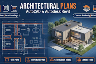 draw architectural plans in autocad and autodesk revit