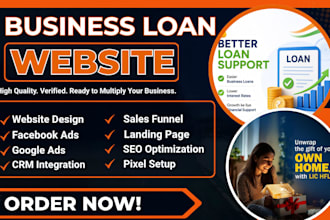 business website business loan website mca website mortgage loan website