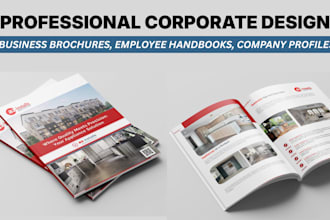 do stunning corporate canva brochure design company profile booklet handbook