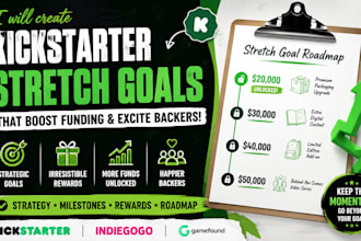 create  kickstarter stretch goal strategy reward crowdfunding