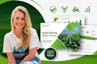 agtech presentation, agriculture technology startup, investor pitch deck PPT pro