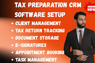 setup tax preparation CRM drake tax ultratax cs lacerte tax taxdome canopy