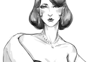 sketch your character in my style