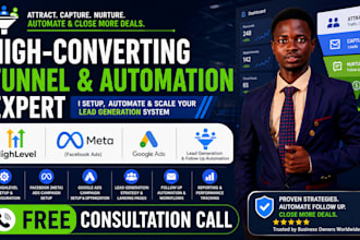 setup gohighlevel facebook meta google ads, lead generation follow up automation