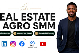 be the social media manager for your real estate agribusiness linkedin instagram