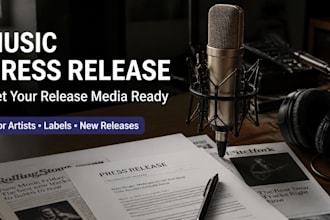 write a professional music press release for your new release