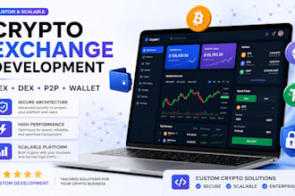 develop crypto exchange platform website app or crypto wallet