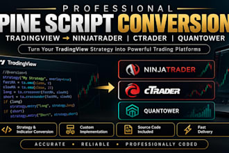 convert strategy from tradingview pinescript to ninjatrader, ctrader, quantower