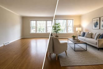 do virtual staging and renovation for buyer ready listing photos