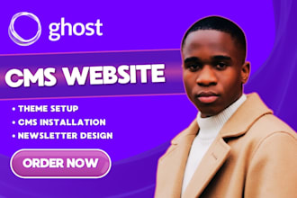 build ghost cms website, customize ghost cms newsletter, setup ghost cms blog