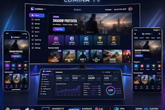 android iptv app branding with logo ios app smart tv samsung tizen with panel