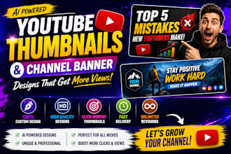 create stunning ai youtube thumbnails and channel banners