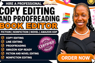 copy editing my book amazon kdp book proofreading line editing fiction novel