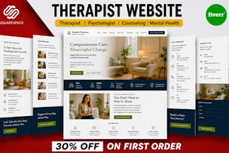 build squarespace aba therapy website consultant holistic phycho healing website