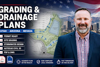 design grading drainage plans for utah, arizona and nevada