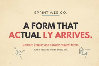create or fix your website contact form and email delivery