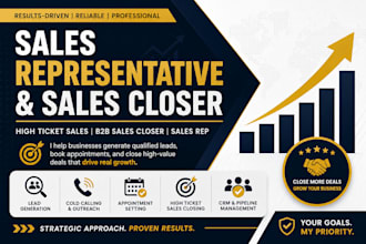 sales representative sales closer high ticket sales b2b sales closer sales rep
