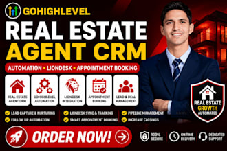 build real estate agent crm gohighlevel automation liondesk appointment booking