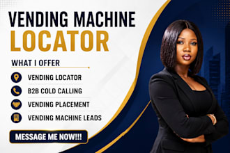 do cold calling for vending machine locator atm placement