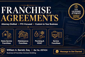 draft commercial and property maintenance franchise contracts