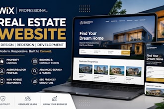 build wix real estate property listing website realtor house rental website