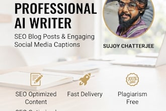 do professional ai content writing and social media captions