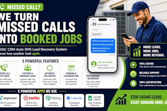 missed call text back hvac crm  lead recovery automation auto sms system