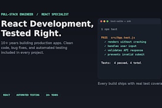 develop debug and test your react web app professionally