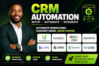 gohighlevel automation husbpot zoho CRM pipedrive lofty attio salesdrive kvcore