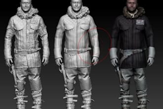clean up 3d scan into accurate 3d model,modify stl for printing,human figure mod