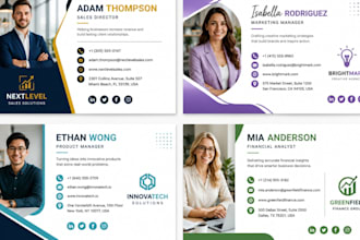 design a aminated custom clickable HTML email signature for gmail outlook iphone