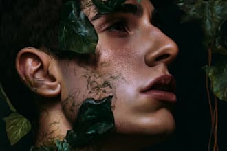 draw fantasy portrait with epic fantasy style
