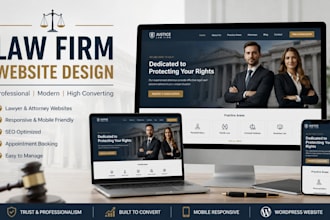 design lawyer website, law firm website, legal, attorney website in wordpress